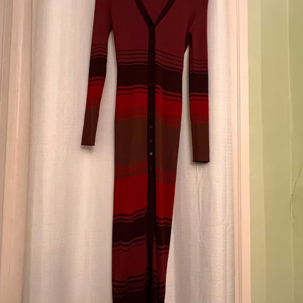 STAUD Shoko Rib-knit Sweaterdress (Syrah Blend) - Picture 4 of 8